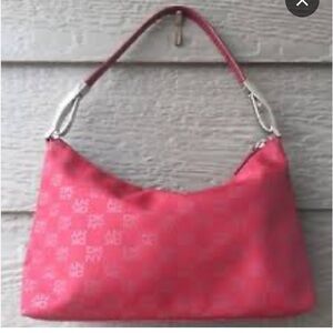 EUC Vintage DKNY Soft Side Softside Red Purse Bag Pocketbook Small